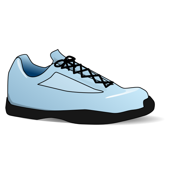 Blue tennis shoe vector image